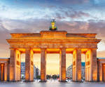 Imagen de la famosa Puerta de Brandeburgo en Berlín